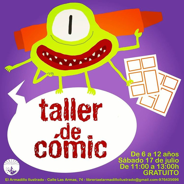 Taller de cómics en El Armadillo Ilustrado